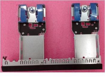 Front panel and drive cage 