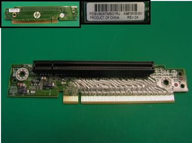1U PCIe x16 riser card for 