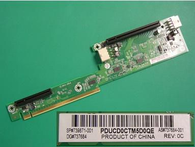 2U PCIe x24 riser card for 