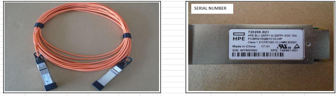HPE Cabel 40GQSFP+toQSFP+AOC10m