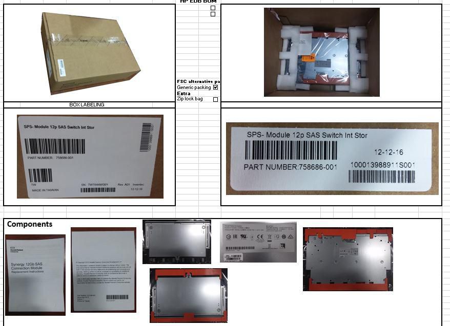 HPE Module 12p SAS Switch Int Stor