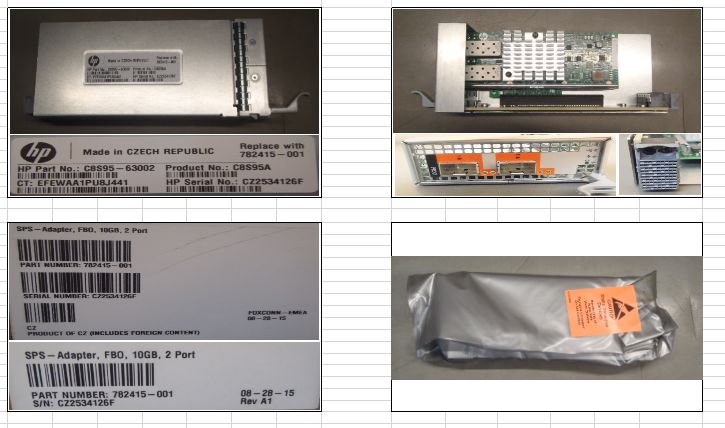 10GB Fibre Channel adapter 