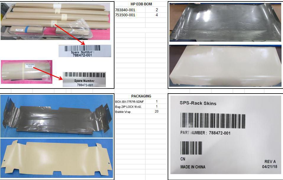 Rack skins for HPE server 