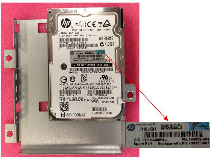 600GB HDD SAS 15K 520FMT