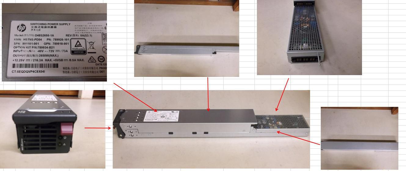 HPE Powersupply 2650 Watt 12V HTPLG 48VDC