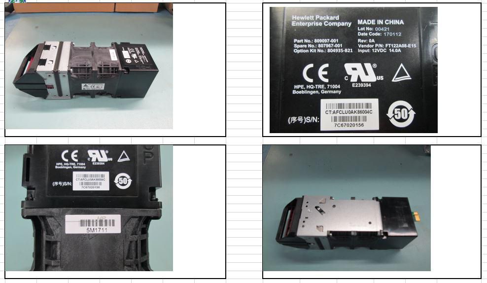 Hot-plug fan module for HPE 