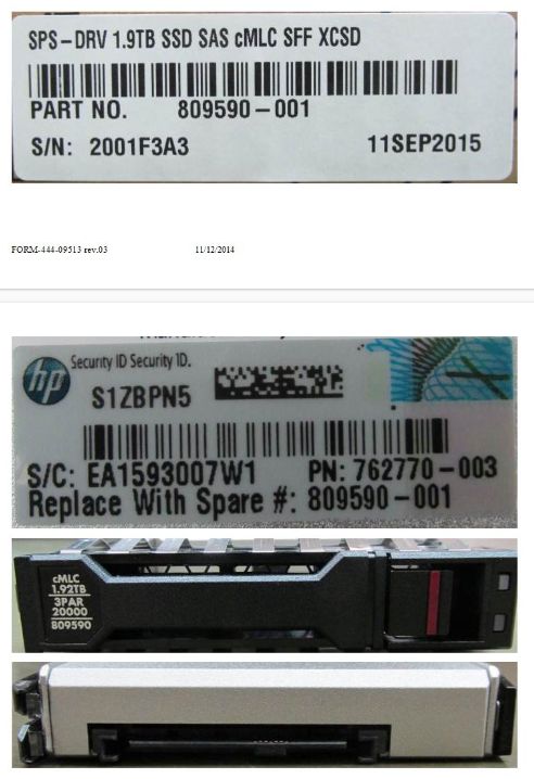 DRV 1.9TB SSD SAS CMLC SFF