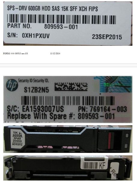 DRV 600GB HDD SAS 15K SFF