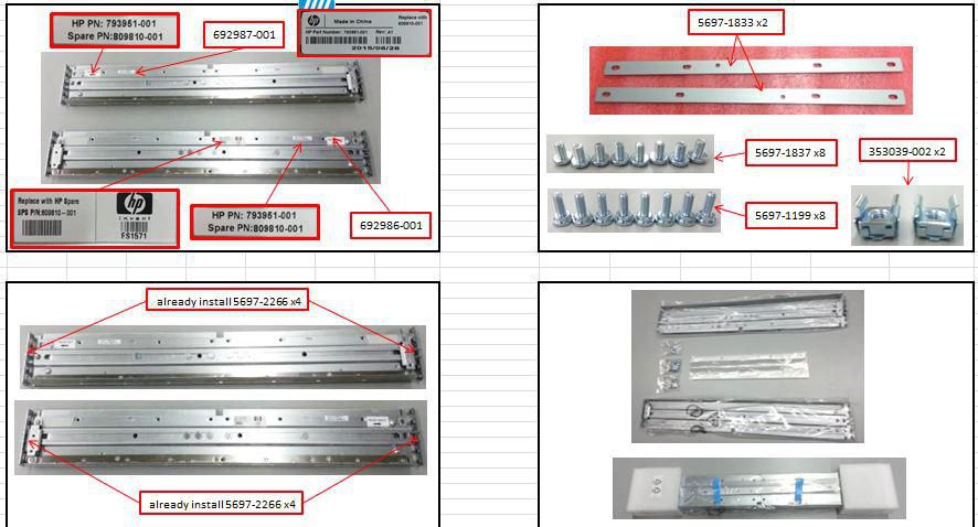 4U24 Stainless Steel Rail Kit 