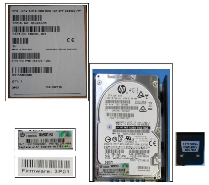 DRV 1.2TB HDD SAS10KSFF SS8000