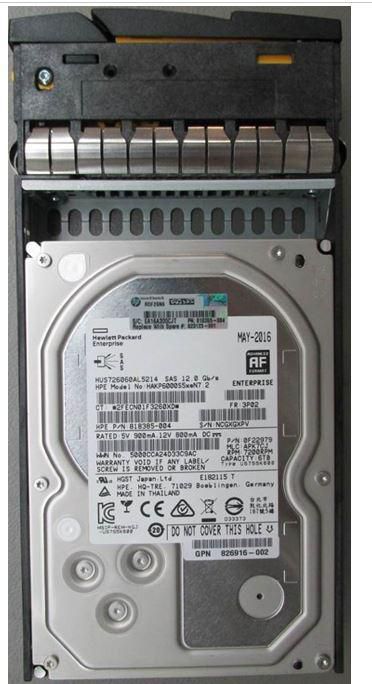 HPE HDD 6TB 12G SAS 7200rpm LFF SS8000 HGST
