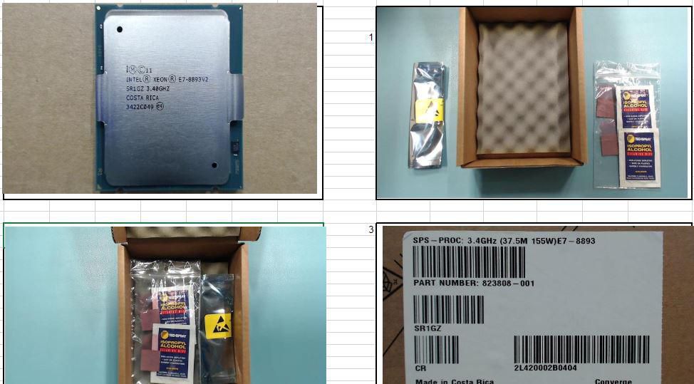 HPE Processor 3.4GHz (37.5M 155W)E7-8893