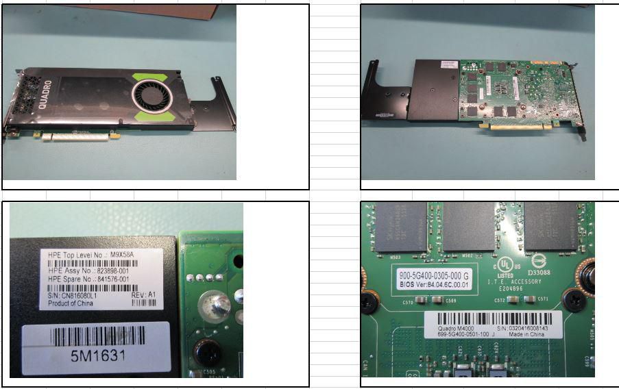 HPE Board Nvidia Quadro M4000 GPU Module
