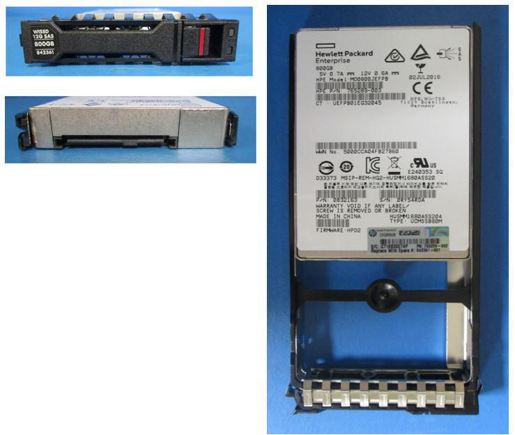 HPE SSD 800GB 12G SFF SAS WI