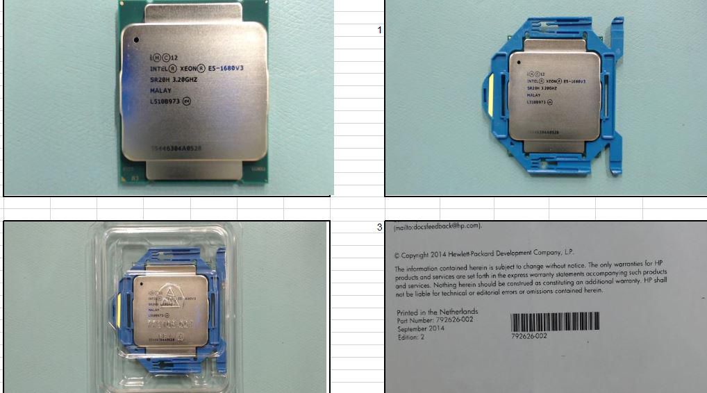 Intel Xeon E5-1680 v3 8-Core 