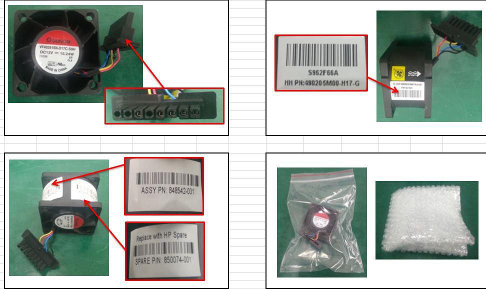 Fan module assembly for HPE 
