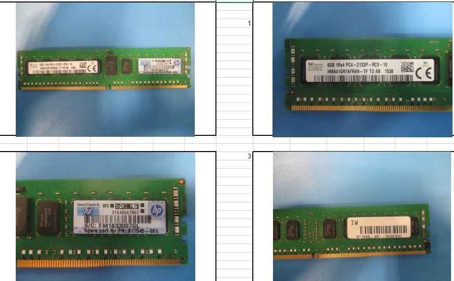 8GB DDR4-2133 Registered ECC 