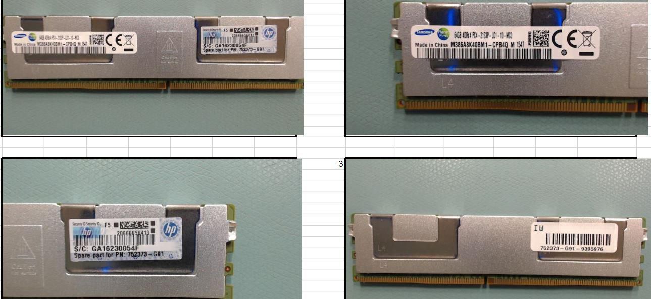 64GB DDR4 LRDIMM memory 
