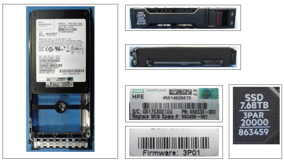 DRV 7.68TB SSD SAS SFF XCSM