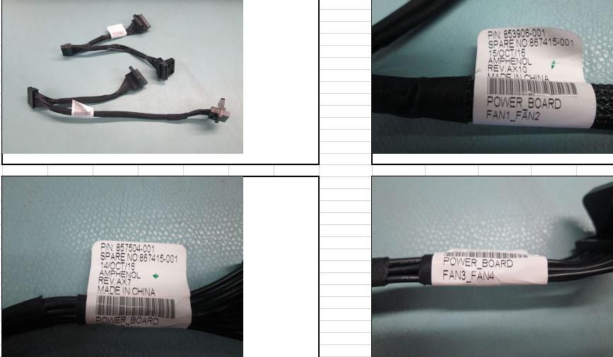 FAN CABLE XL270D GEN9 KIT