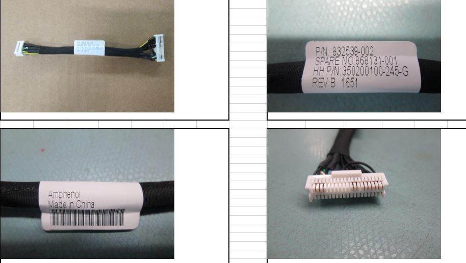 Power cable for HPE ProLiant 