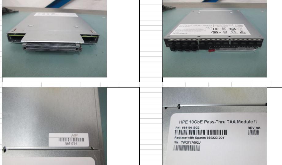 HPE 10GbE Pass-Thru TAA Module II