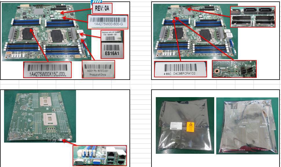 server motherboard with OCP 