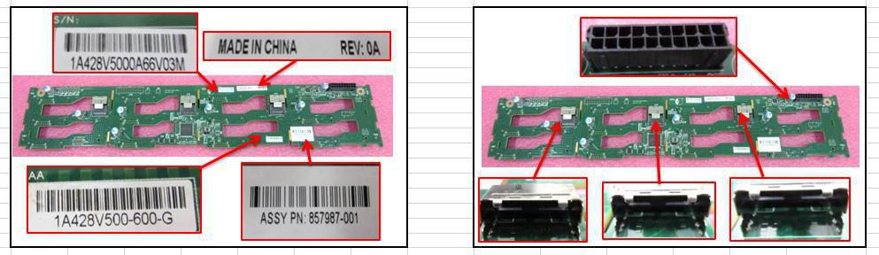 12G SAS backplane for CL2200 