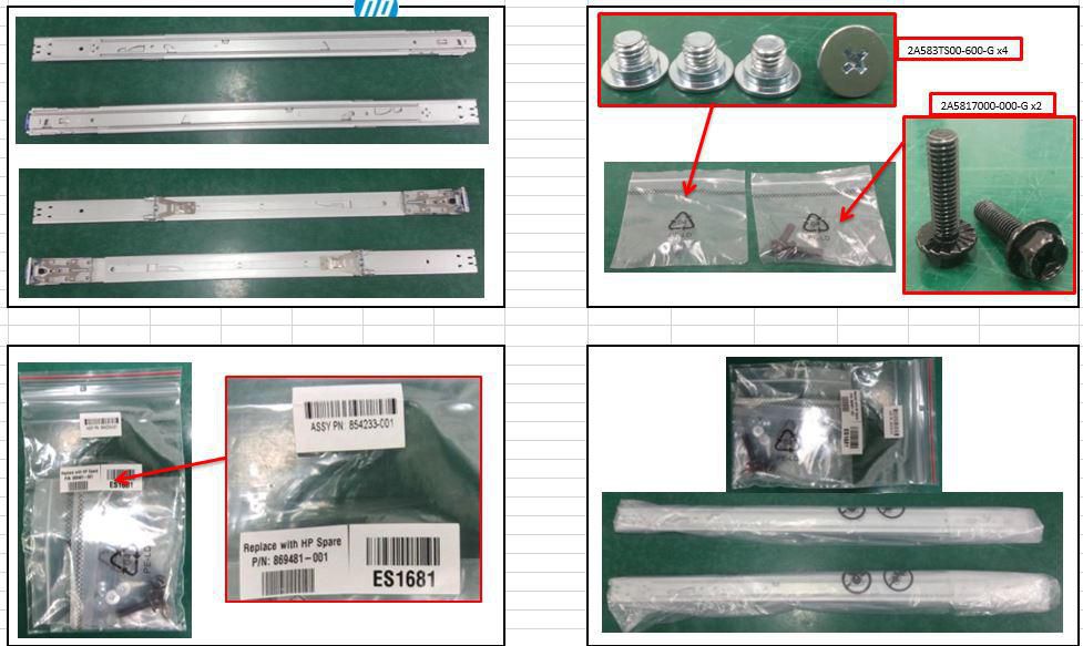 SPS-Rail Kit for HPE servers, 