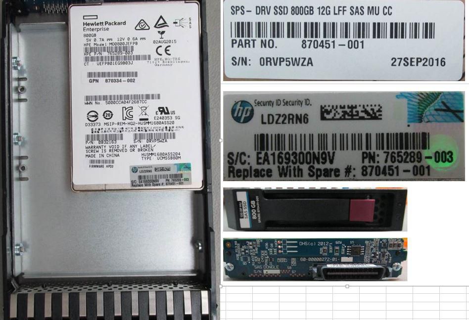 SPS- DRV SSD 800GB 12G LFF SAS