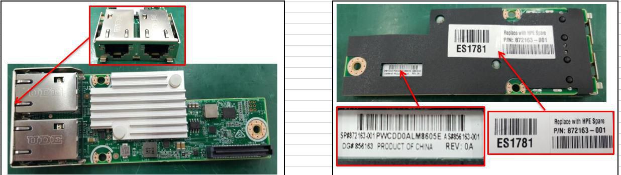 MLOM card with 2 ports, 10GbE 