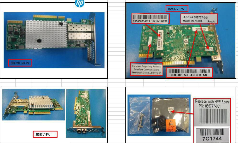 HPE Card: 10G/2Port/PCIe3.0