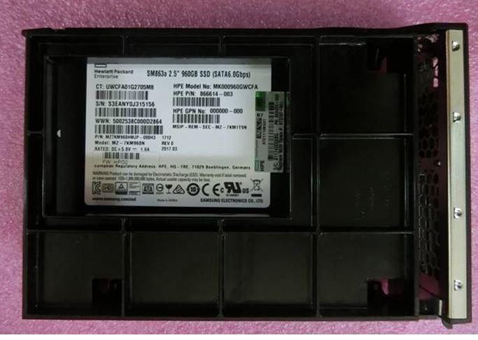 HPE SSD 960GB 6G LFF SATA MU PLP LPc