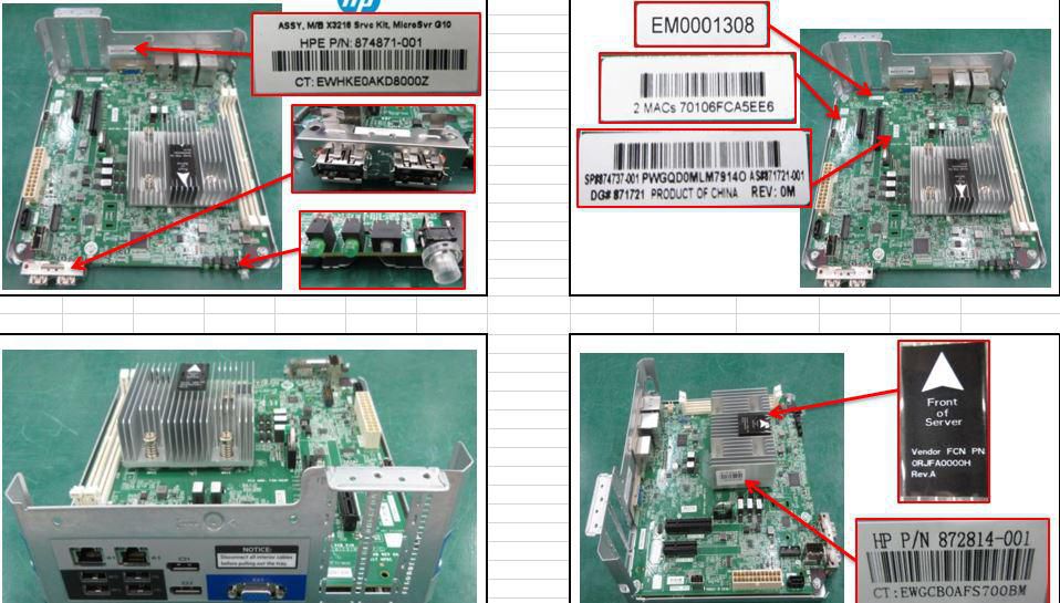 HPE Systemboard X3216 MicroServer G10