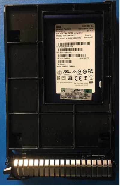 SSD 1.92TB LFF SATA MU DS SCC