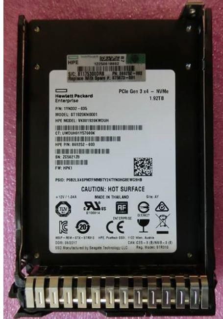 SSD 1.92TB SFF NVME X4 RI