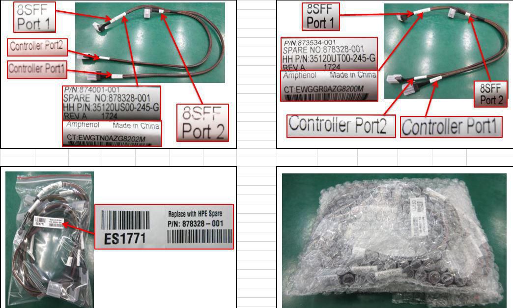HPE Cable miniSAS 8SFF kit