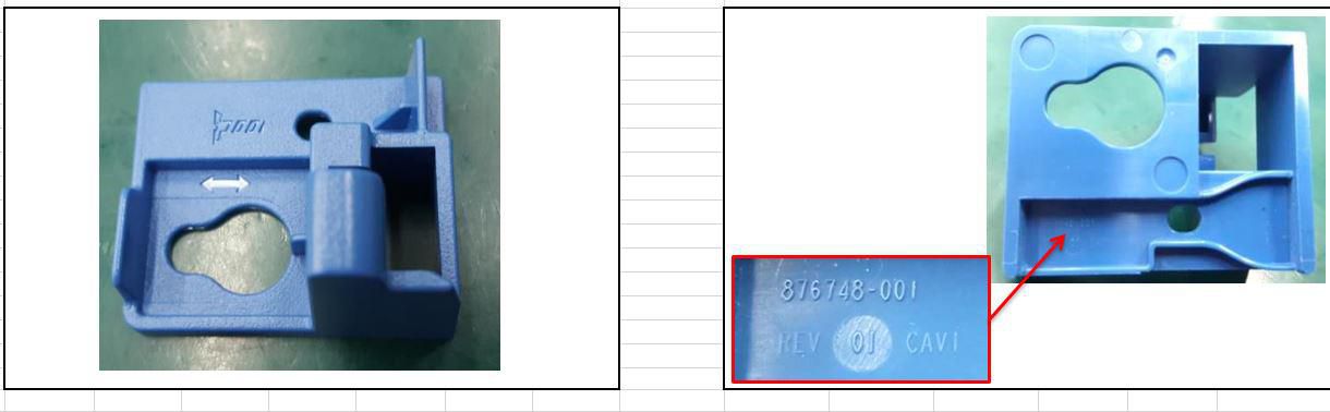 Plastic GPU holder for HPE 