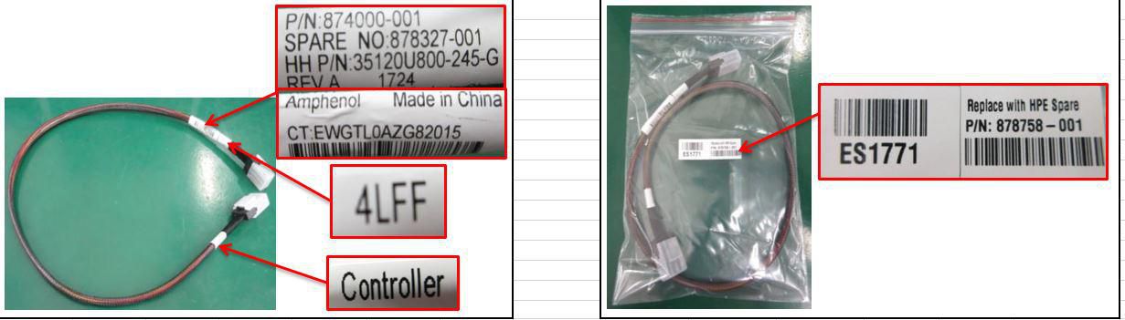 640mm Mini SAS cable for HPE 