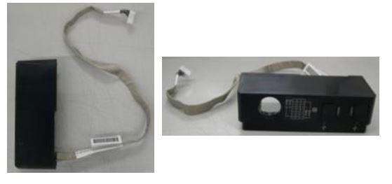 Left bezel ear with front I/O 