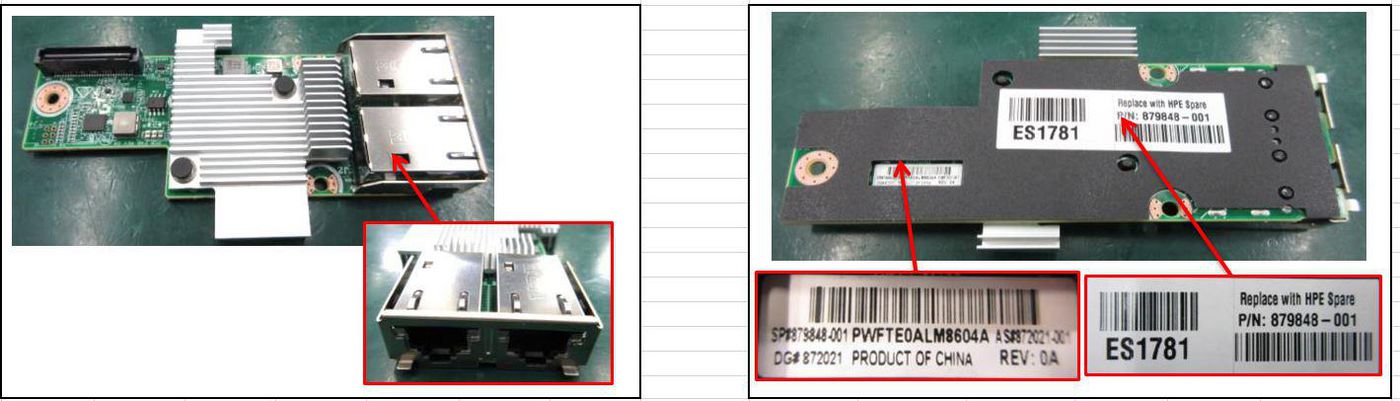 HPE MLOM 10Gbase-T XL1x0r Gen10