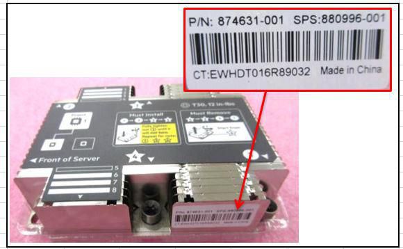 HPE Heatsink CPU Front 26F