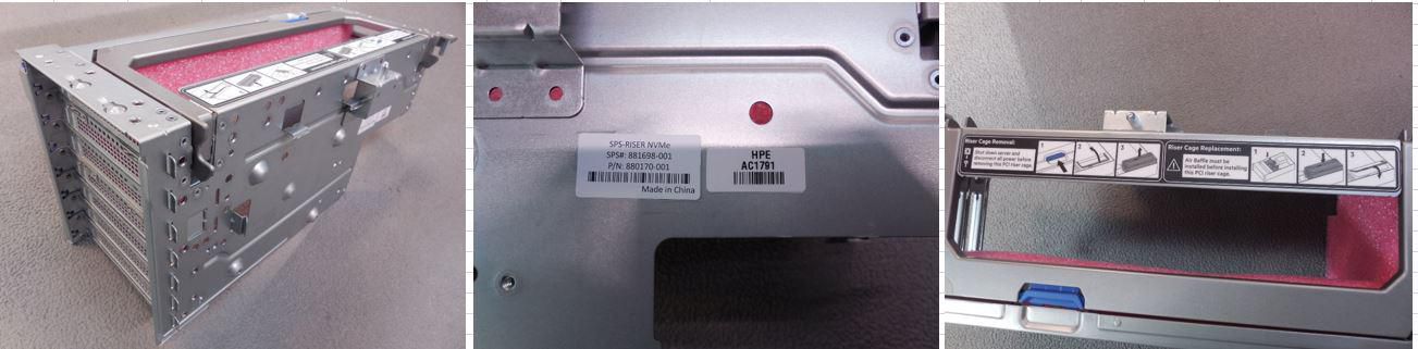 HPE Cover Cage RISER NVMe