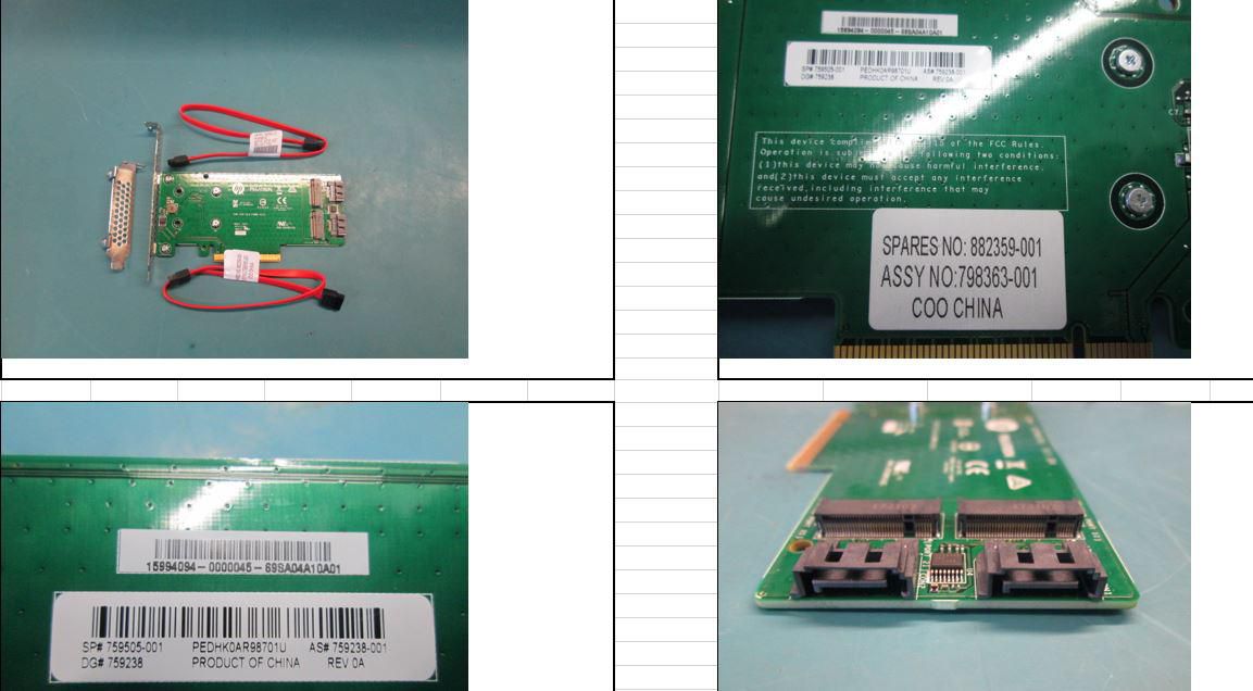 HPE M.2 ML/DL SATA RiserDual