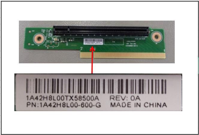 Riser card assembly for 