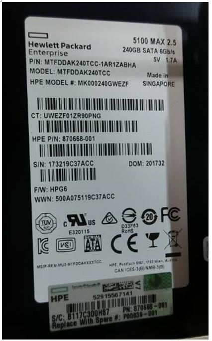 240GB LFF SATA Solid State