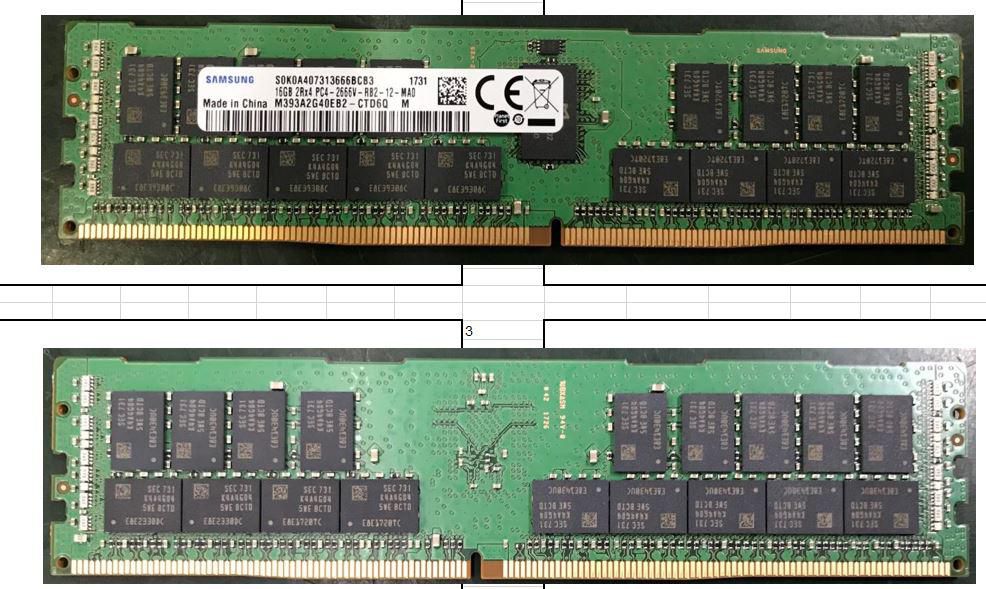 16GB DDR4 RDIMM memory 
