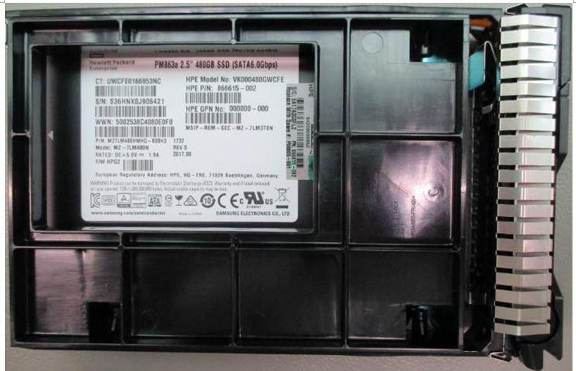 HPE SSD 480GB 6G LFF SATA PLP SC