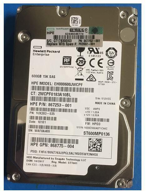 DRV HDD 600GB 15K SFF