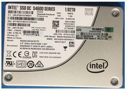 DRV SSD 1.92TB SFF SATA MU RW 